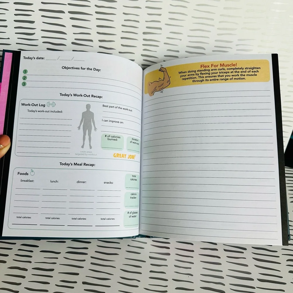 “Never Give Up” Guided Fitness Journal - Picture 3 of 4